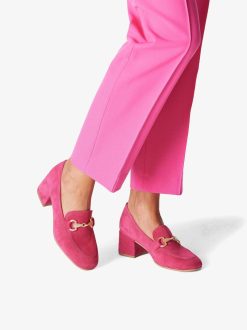 Tamaris Trotteur En Cuir - Rose | Chaussures Basses Et Pantoufles