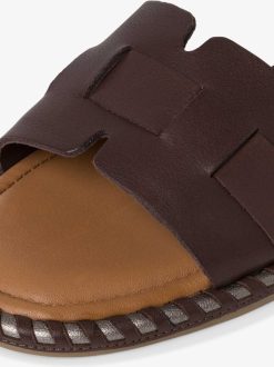 Tamaris Mule En Cuir - Marron | Mules