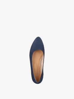 Tamaris Ballerine En Cuir - Bleu | Ballerines