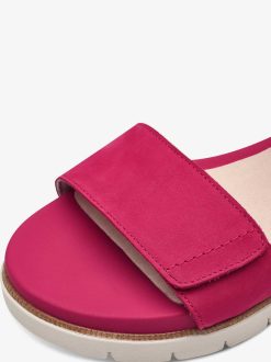 Tamaris Sandale A Talon En Cuir - Rose | Des Sandales