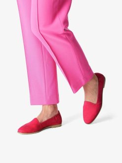 Tamaris Babouche En Cuir - Rose | Chaussures Basses Et Pantoufles