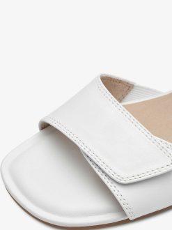 Tamaris Sandale A Talon En Cuir - Blanc | Des Sandales