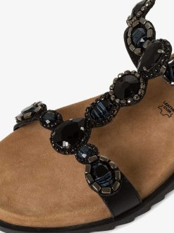 Tamaris Sandale En Cuir - Noir | Des Sandales