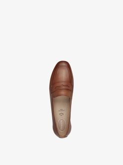 Tamaris Babouche En Cuir - Marron | Chaussures Basses Et Pantoufles