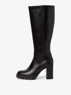 Tamaris Bottes En Cuir - Noir | Bottes