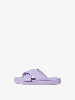 Tamaris Mule En Cuir - Violet | Mules