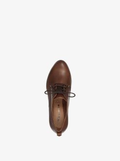 Tamaris Trotteur En Cuir - Marron | Chaussures Basses Et Pantoufles