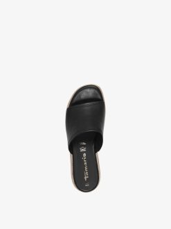 Tamaris Mule En Cuir - Noir | Mules