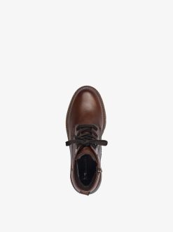 Tamaris Bottine En Cuir - Marron | Bottines