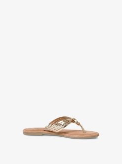 Tamaris Mule En Cuir - Metallise | Mules