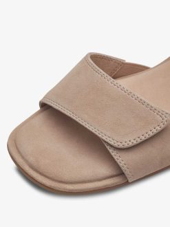 Tamaris Sandale A Talon En Cuir - Marron | Des Sandales