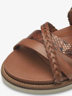 Tamaris Sandale A Talon - Marron | Des Sandales