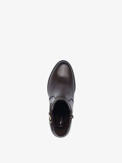 Tamaris Bottine En Cuir - Marron | Bottines