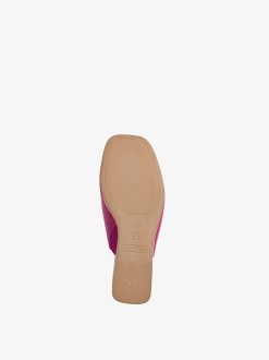 Tamaris Mule En Cuir - Rose | Mules