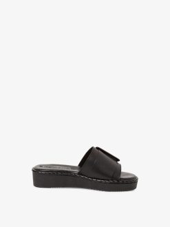 Tamaris Mule En Cuir - Noir | Mules