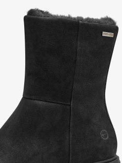 Tamaris Bottine En Cuir - Doublure Chaude Noire | Bottines