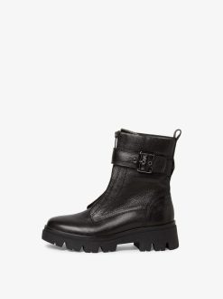 Tamaris Bottine En Cuir - Noir | Bottines