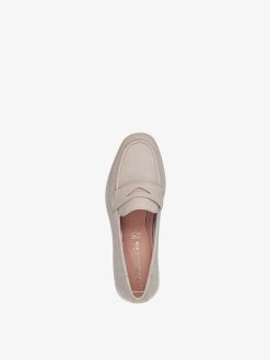 Tamaris Babouche En Cuir - Beige | Chaussures Basses Et Pantoufles