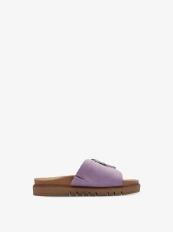 Tamaris Mule En Cuir - Violet | Mules