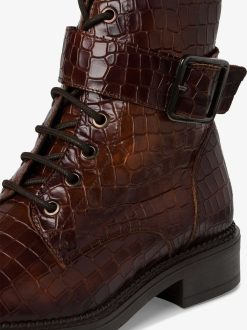 Tamaris Bottine En Cuir - Marron | Bottines