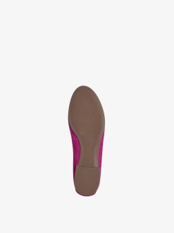 Tamaris Ballerine En Cuir - Rose | Ballerines