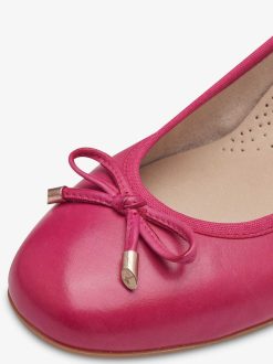 Tamaris Ballerine En Cuir - Rose | Ballerines