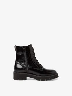 Tamaris Bottine En Cuir - Noir | Bottines