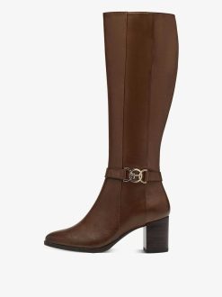 Tamaris Bottine En Cuir - Marron | Bottines