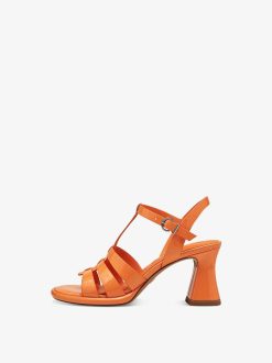 Tamaris Sandale A Talon - Orange | Des Sandales