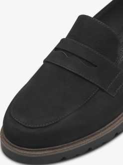 Tamaris Babouche En Cuir - Noir | Chaussures Basses Et Pantoufles