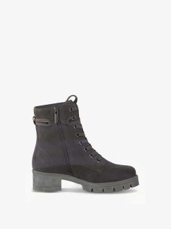 Tamaris Bottine En Cuir - Gris | Bottines