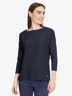 Tamaris Chemise A Manches Longues - Bleu | Chemises Et Hauts