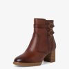 Tamaris Bottine En Cuir - Marron | Bottines