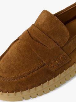 Tamaris Babouche En Cuir - Marron | Chaussures Basses Et Pantoufles