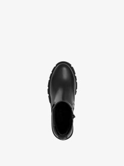 Tamaris Bottine Chelsea En Cuir - Noir | Bottines