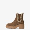 Tamaris Bottine En Cuir - Doublure Chaude Marron | Bottines