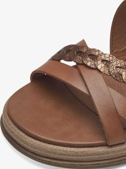 Tamaris Sandale A Talon - Marron | Des Sandales