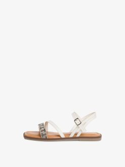 Tamaris Sandale En Cuir - Blanc | Des Sandales