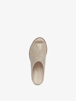 Tamaris Mule En Cuir - Beige | Mules