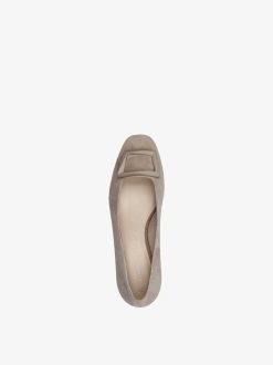 Tamaris Escarpins En Cuir - Beige | Pompes