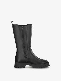 Tamaris Bottine Chelsea En Cuir - Noir | Bottines