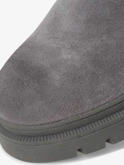 Tamaris Bottine Chelsea En Cuir - Gris | Bottines