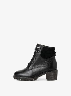 Tamaris Bottine En Cuir - Noir | Bottines