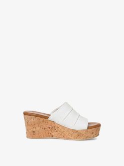 Tamaris Mule En Cuir - Blanc | Mules