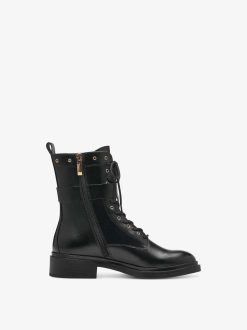 Tamaris Bottine En Cuir - Noir | Bottines