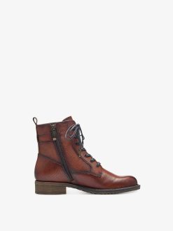 Tamaris Bottine En Cuir - Marron | Bottines