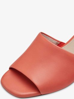 Tamaris Mule En Cuir - Orange | Mules