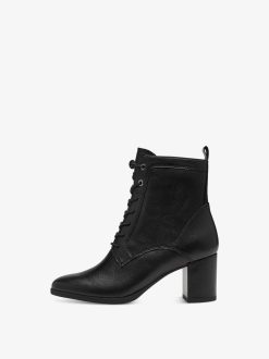 Tamaris Bottine En Cuir - Noir | Bottines