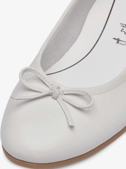 Tamaris Ballerine En Cuir - Blanc | Ballerines