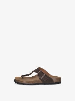 Tamaris Mule En Cuir - Marron | Mules